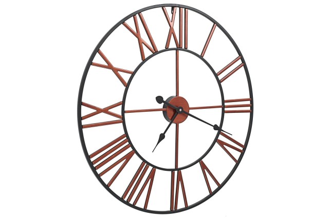 Horloge murale Métal 58 cm Rouge