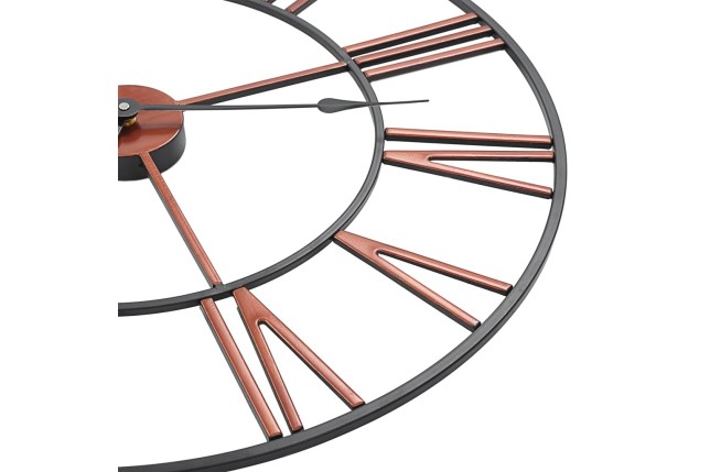 Horloge murale Métal 58 cm Rouge