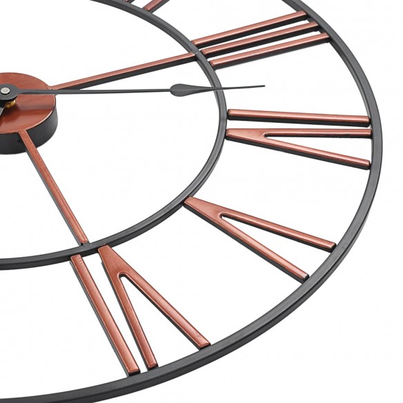 Horloge murale Métal 58 cm Rouge
