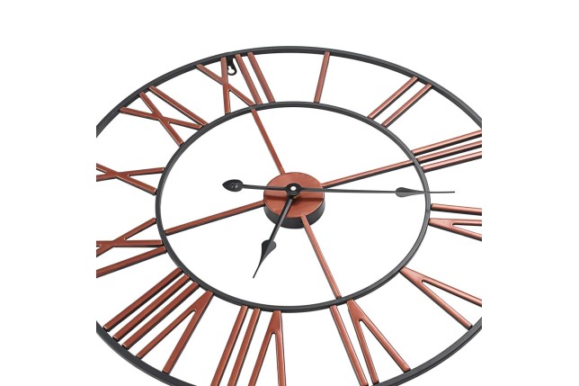 Horloge murale Métal 58 cm Rouge