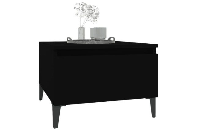 Table d'appoint Noir 50x46x35 cm 