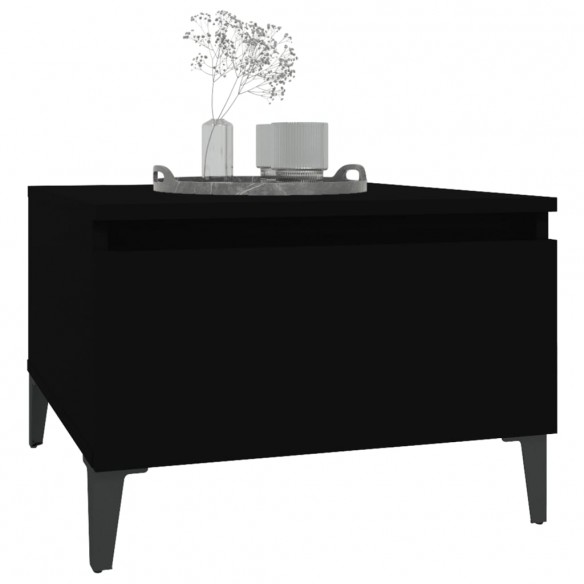 Table d'appoint Noir 50x46x35 cm 