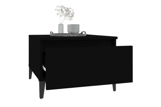 Table d'appoint Noir 50x46x35 cm 