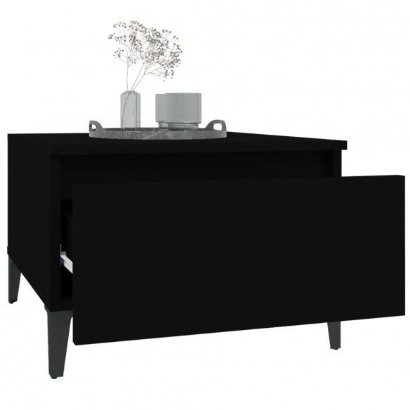 Table d'appoint Noir 50x46x35 cm 