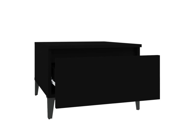Table d'appoint Noir 50x46x35 cm 