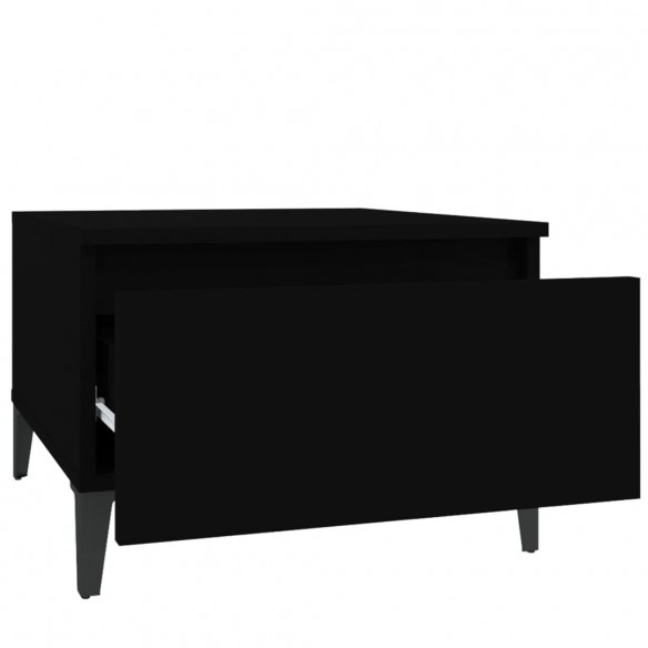 Table d'appoint Noir 50x46x35 cm 