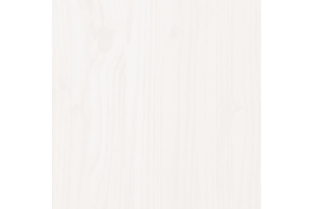 Table de chevet Blanc 79,5x38x65,5 cm Bois de pin massif