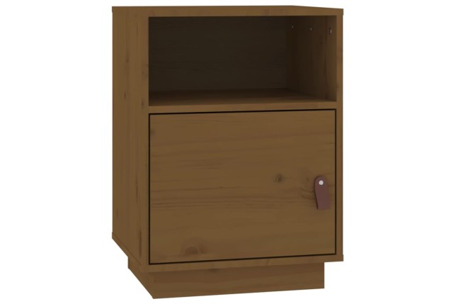 Table de chevet Marron miel 40x34x55 cm Bois de pin massif