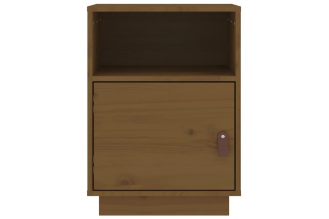 Table de chevet Marron miel 40x34x55 cm Bois de pin massif