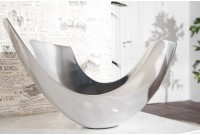 Corbeille de fruit 35 cm en aluminium argenté
