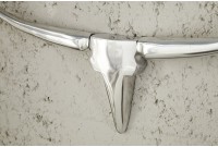 Trophée design Tête de taureau teinté argent