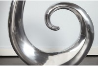 Vase décoratif 106 cm en boucle teinté argenté