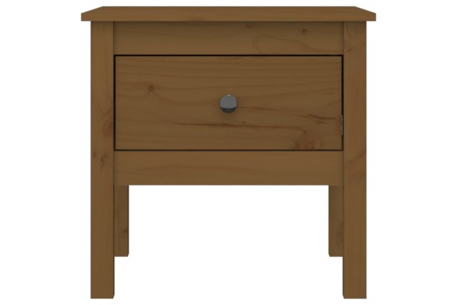 Table d'appoint Marron miel 50x50x49 cm Bois massif de pin