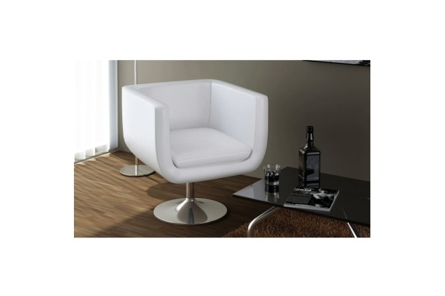 Tabouret de bar Blanc Similicuir