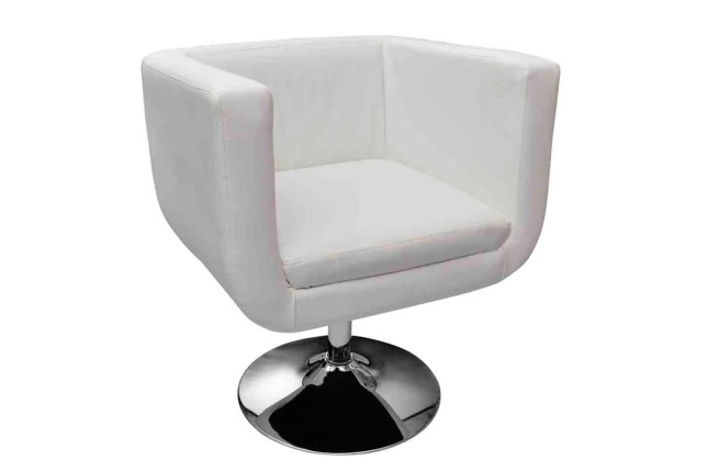 Tabouret de bar Blanc Similicuir