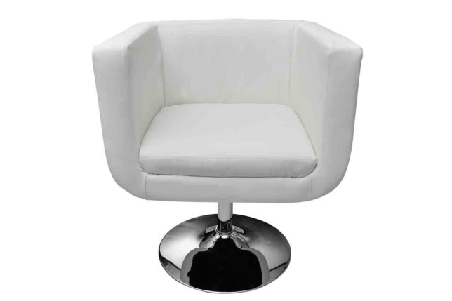 Tabouret de bar Blanc Similicuir