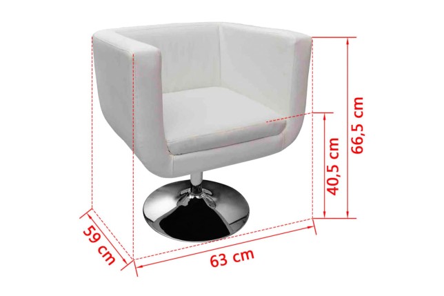 Tabouret de bar Blanc Similicuir