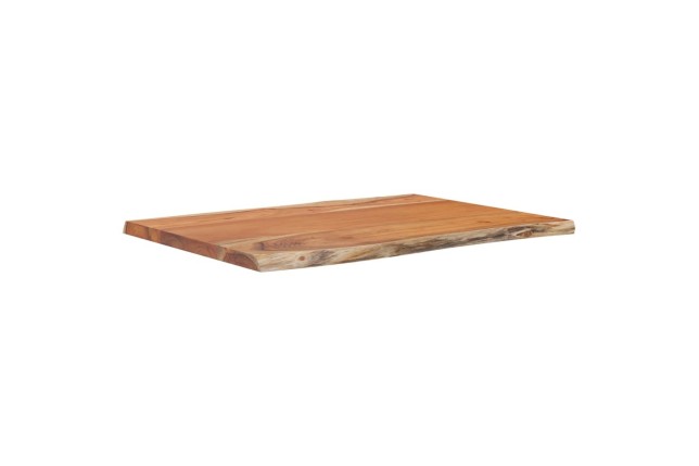 Table d'appoint 50x40x2,5cm bois massif acacia bordure assortie
