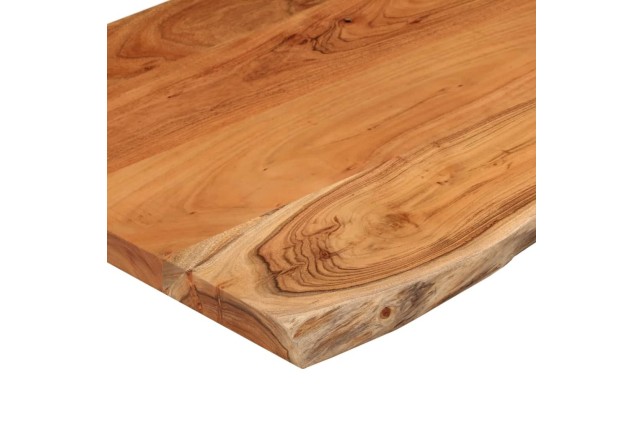 Table d'appoint 50x40x2,5cm bois massif acacia bordure assortie