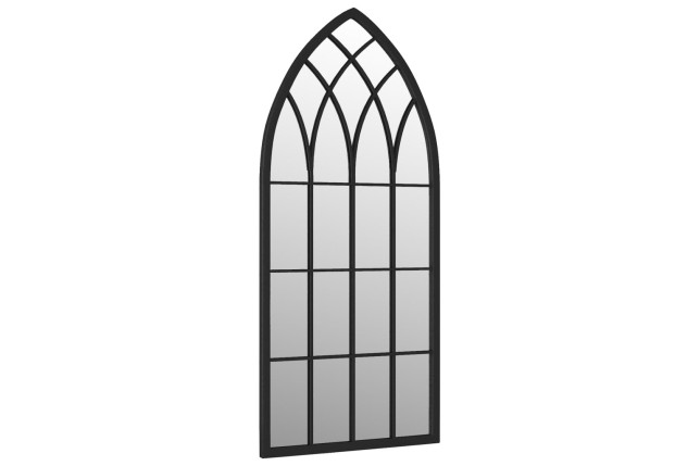 Miroir Noir 100x45 cm Fer pour utilisation à l'intérieur