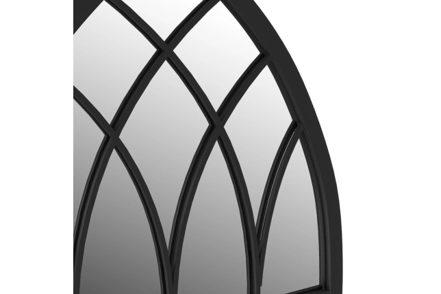 Miroir Noir 100x45 cm Fer pour utilisation à l'intérieur