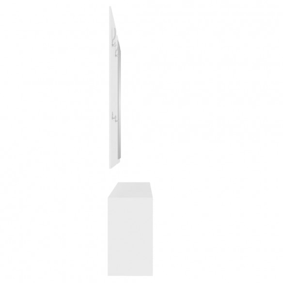 Ensemble d'armoires à chaussures 3-en-1 Blanc 