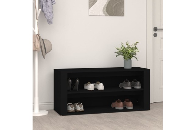 Étagère à chaussures Noir 100x35x45 cm 