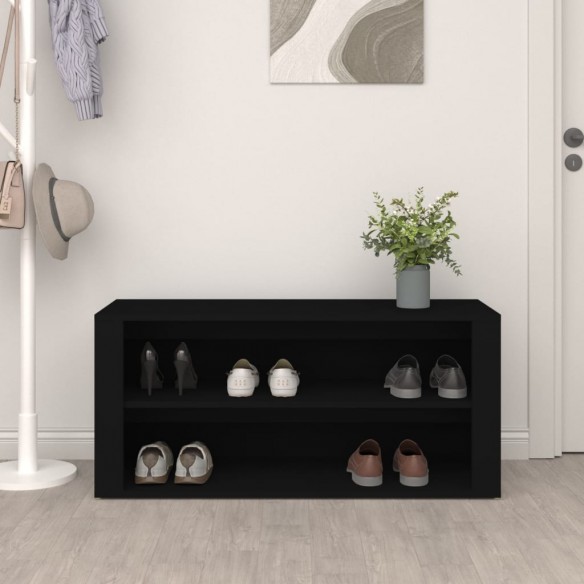 Étagère à chaussures Noir 100x35x45 cm 