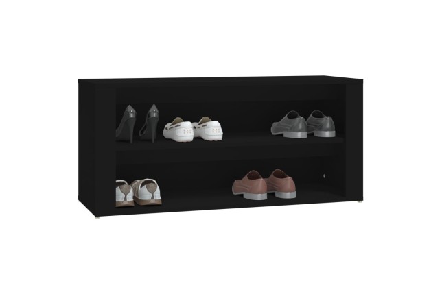 Étagère à chaussures Noir 100x35x45 cm 