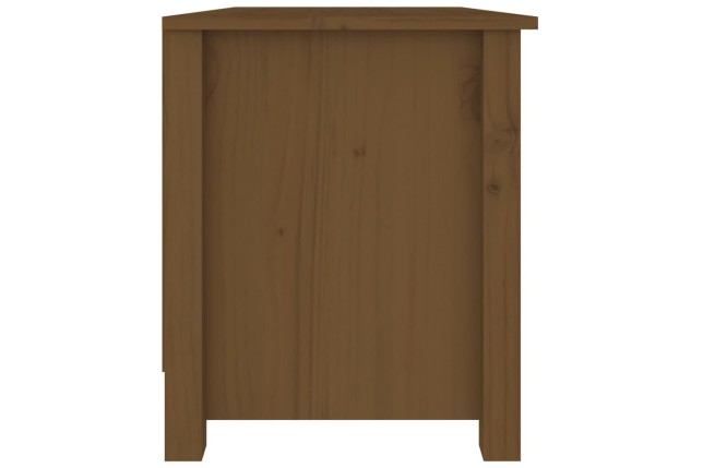Banc à chaussures Marron miel 70x38x45,5 cm Pin massif