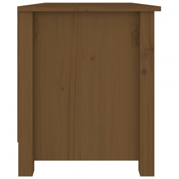 Banc à chaussures Marron miel 70x38x45,5 cm Pin massif