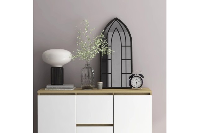 Miroir Noir 70x30 cm Fer pour utilisation à l'intérieur