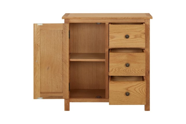 Armoire 70x35x75 cm Bois de chêne massif