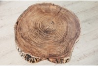 Table d'appoint en bois design industriel