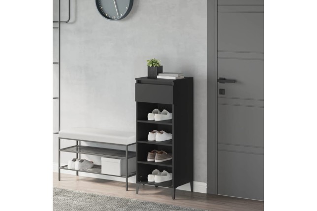 Étagère à chaussures Noir 40x36x105 cm 