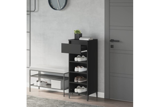 Étagère à chaussures Noir 40x36x105 cm 