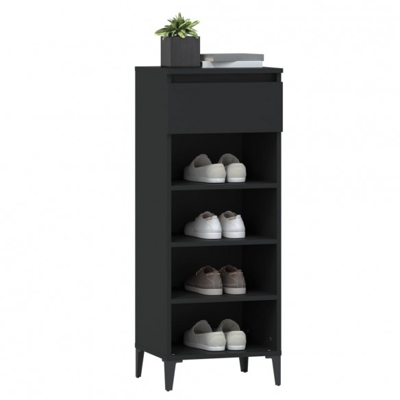 Étagère à chaussures Noir 40x36x105 cm 
