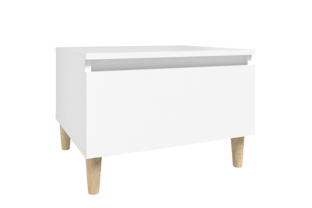 Table d'appoint Blanc 50x46x35 cm 