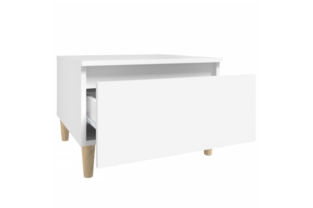Table d'appoint Blanc 50x46x35 cm 