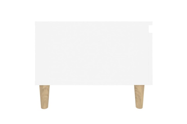 Table d'appoint Blanc 50x46x35 cm 