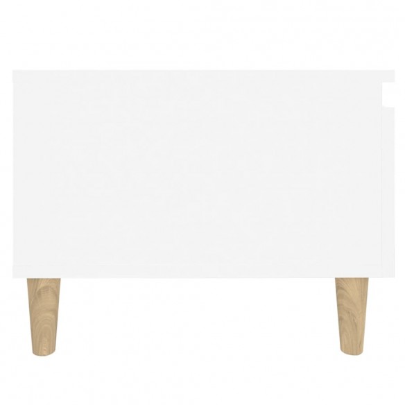 Table d'appoint Blanc 50x46x35 cm 