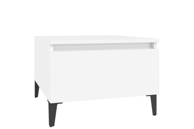 Table d'appoint Blanc 50x46x35 cm 