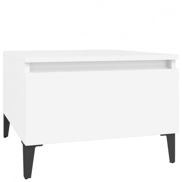 Table d'appoint Blanc 50x46x35 cm 