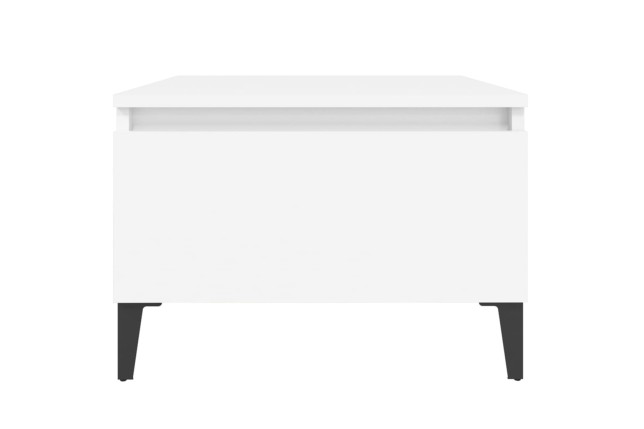 Table d'appoint Blanc 50x46x35 cm 