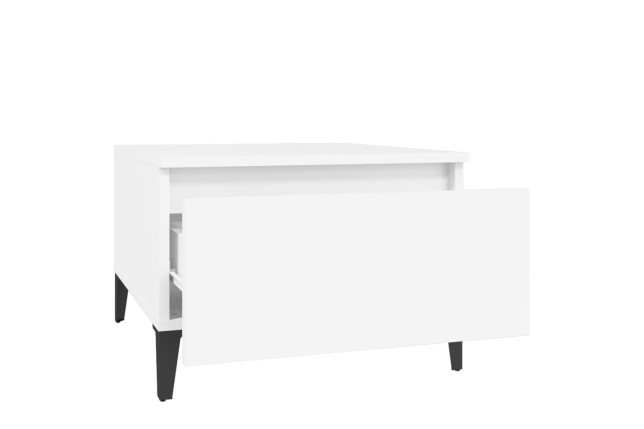 Table d'appoint Blanc 50x46x35 cm 