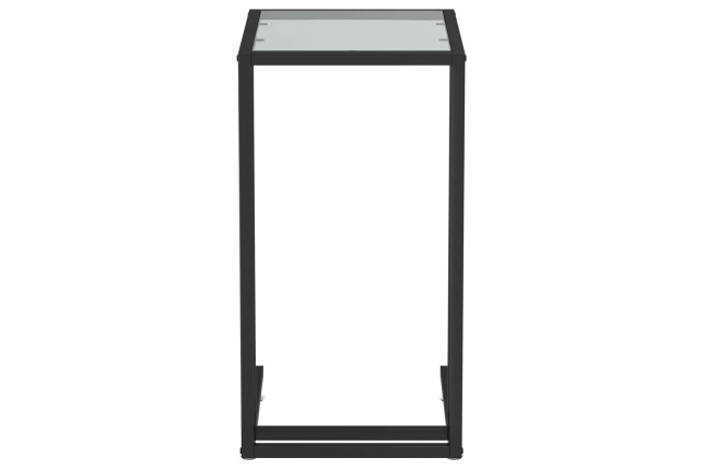 Table d'appoint pour ordinateur Noir 50x35x65 cm Verre trempé