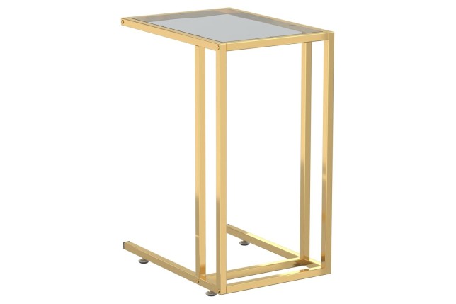Table d'appoint pour ordinateur Noir 50x35x65 cm Verre trempé