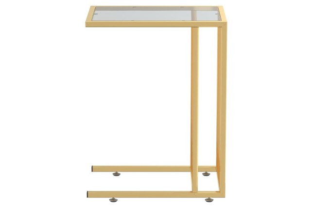Table d'appoint pour ordinateur Noir 50x35x65 cm Verre trempé