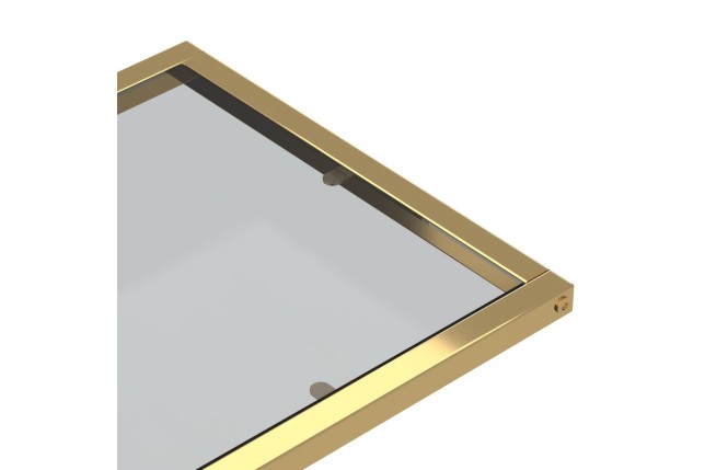 Table d'appoint pour ordinateur Noir 50x35x65 cm Verre trempé