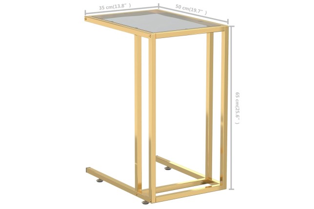 Table d'appoint pour ordinateur Noir 50x35x65 cm Verre trempé